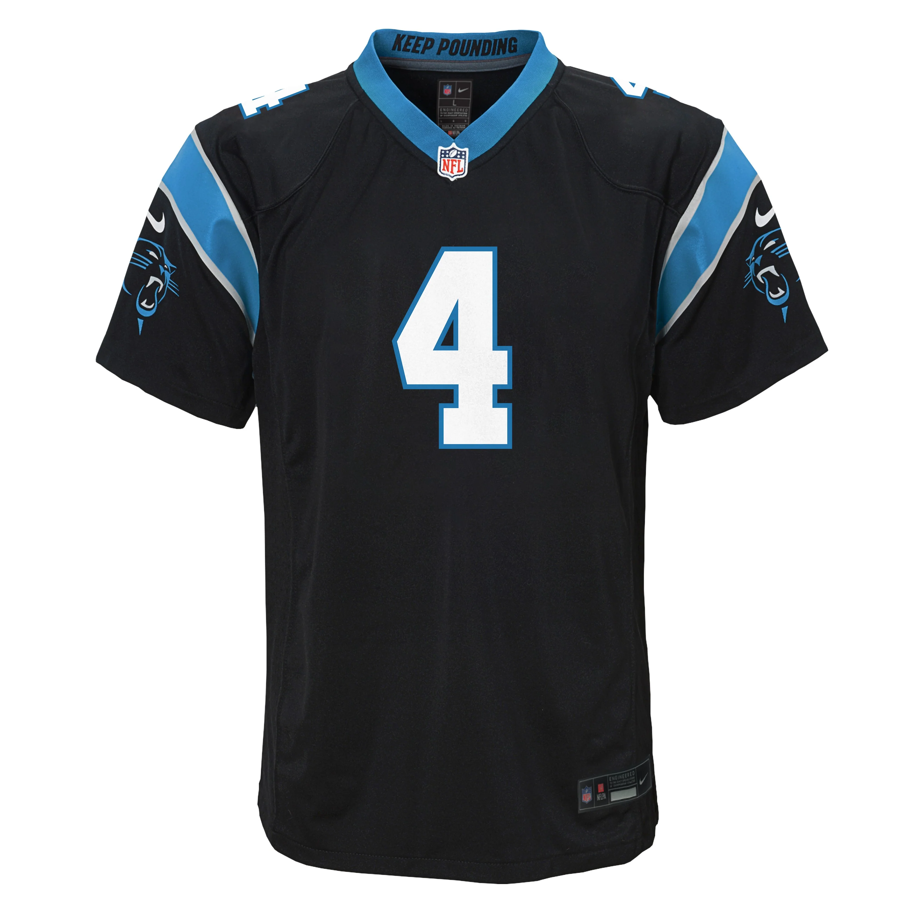 Youth Tetairoa McMillan Carolina Panthers Black Nike Game Jersey