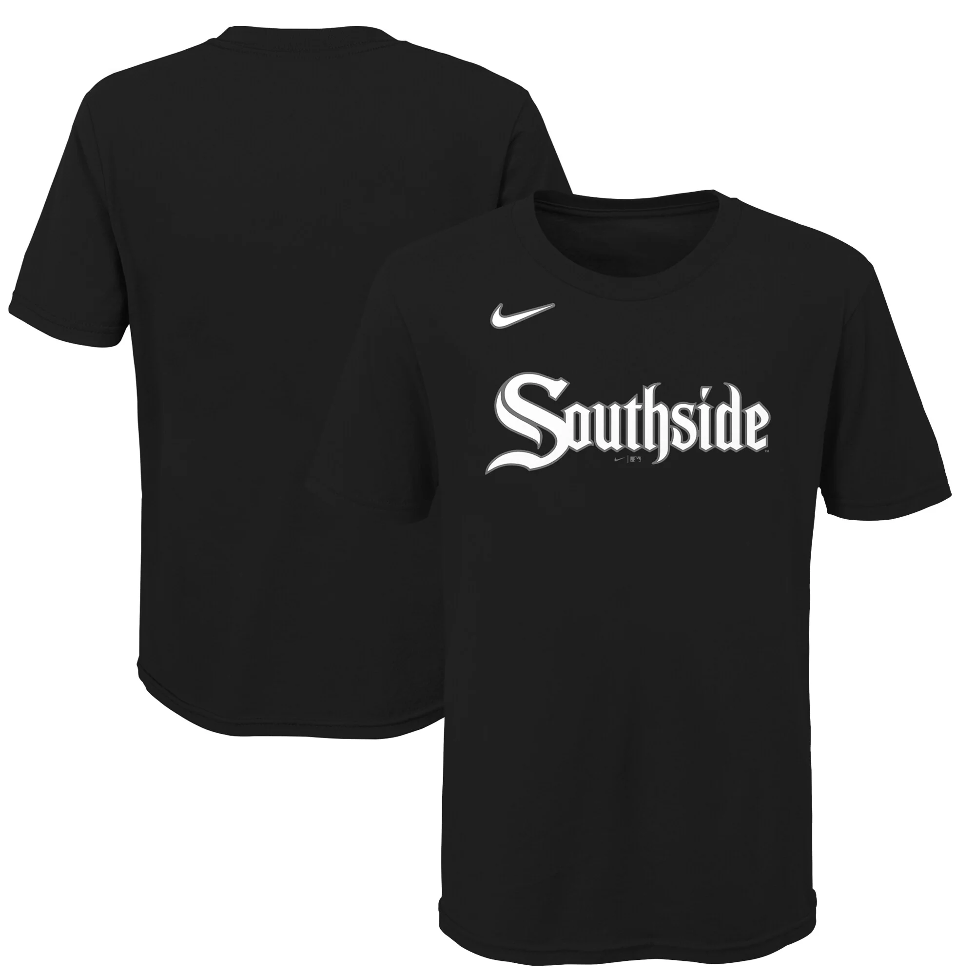Toddler Chicago White Sox City Connec Nike Black Wordmark T-Shirt