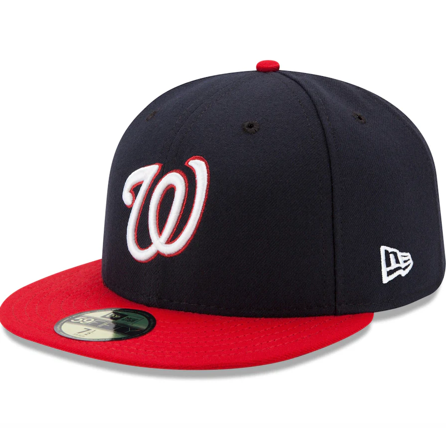 Men's Washington Nationals New Era Navy/Red Alternate Authentic Collection On-Field 59FIFTY Fitted Hat