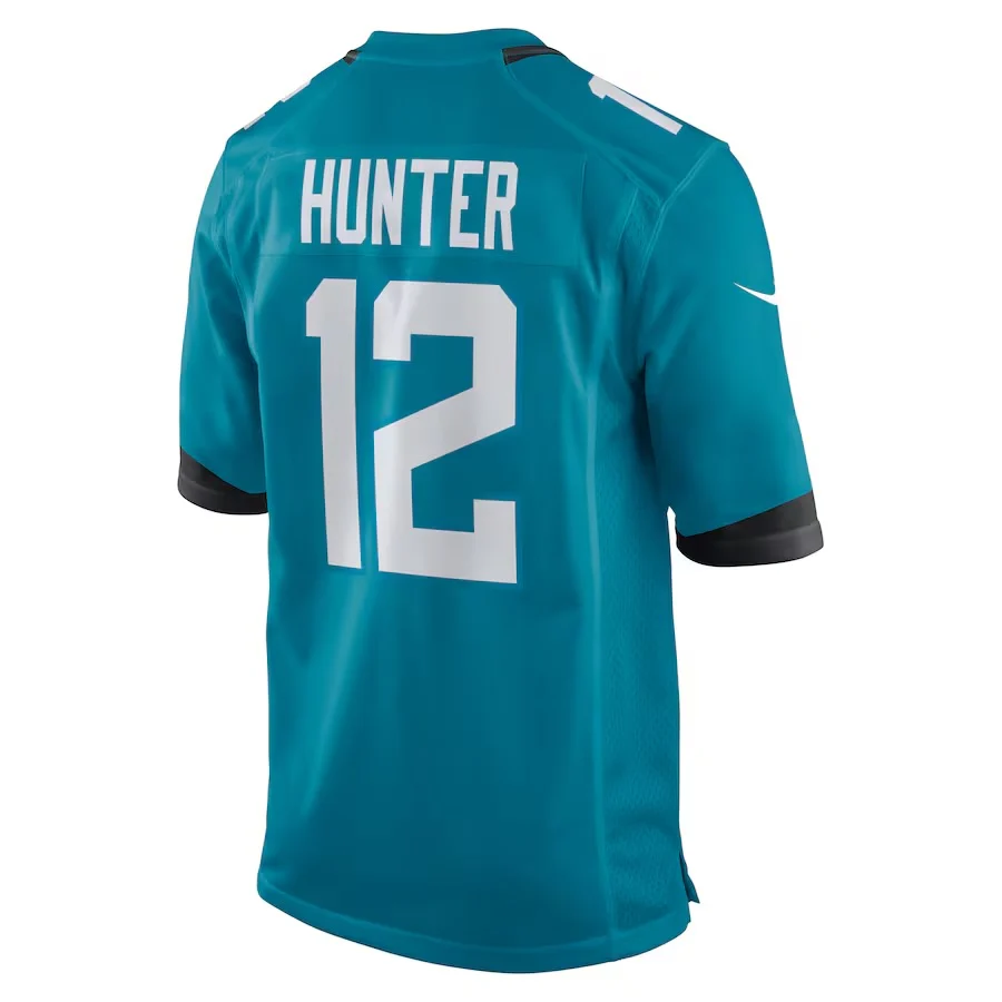 Men's Travis Hunter Jacksonville Jaguars Nike Teal Replica Game Jersey