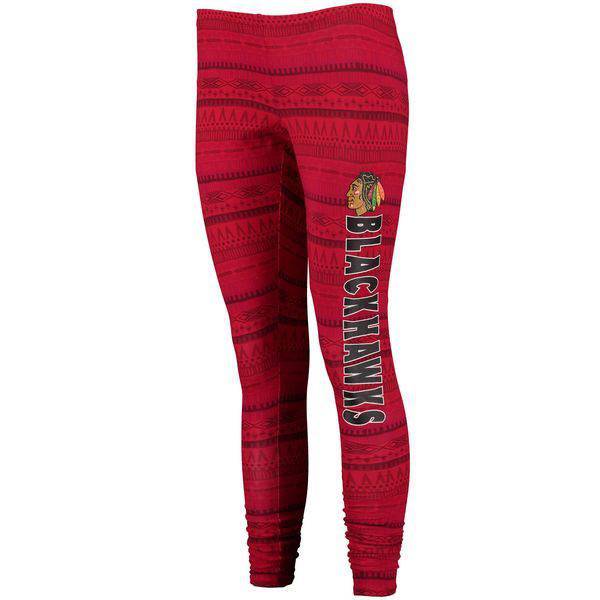 Women's Chicago Blackhawks Concepts Sport Red Comeback Tribal Leggings