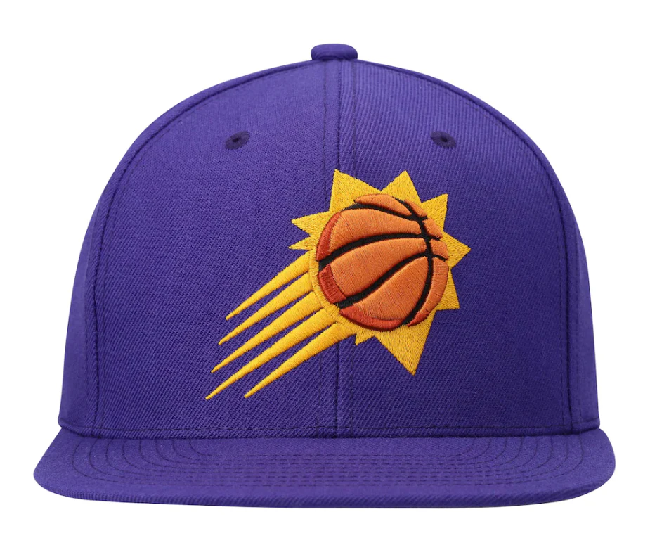Men's Phoenix Suns Mitchell & Ness Ground 2.0 Purple Burst Snapback Adjustable Hat