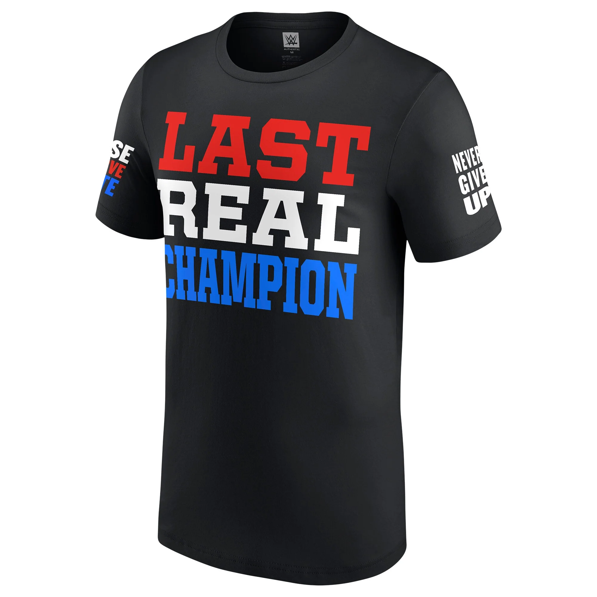 Men's WWE John Cena Last Real Champion Black T-Shirt