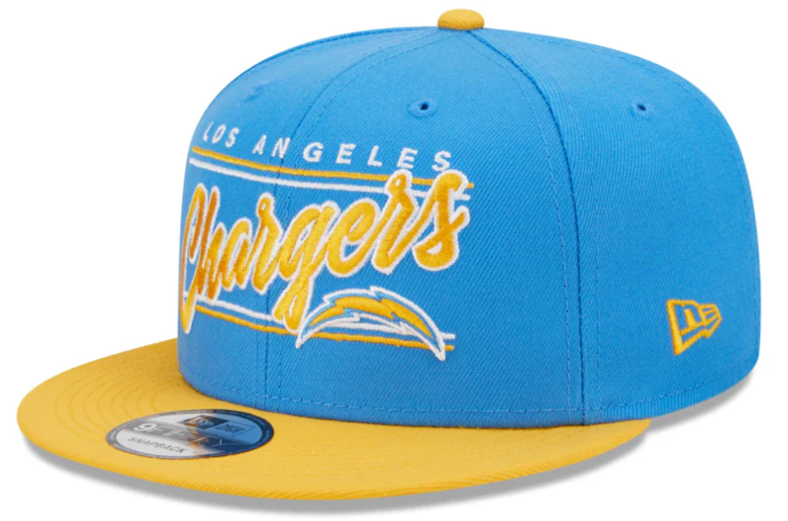 Los Angeles Chargers New Era Team Script 2 Tone 9FIFTY Snapback Hat