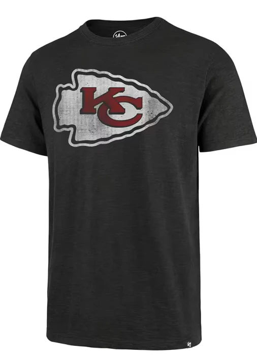 Men’s ’47 Kansas City Chiefs Black Grit Scrum Tee