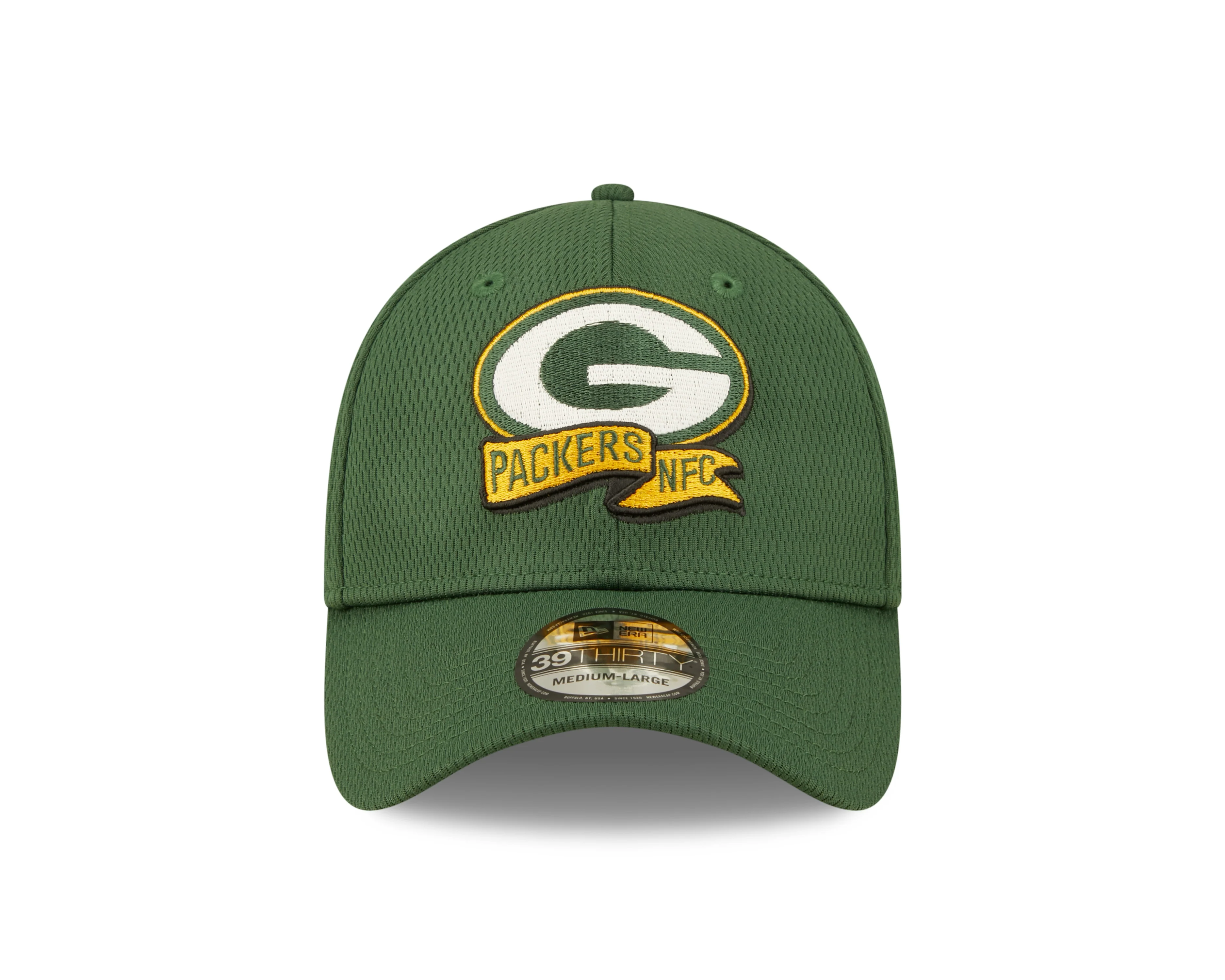 Men's Green Bay Packers New Era Green 2022 Sideline Coaches 39THIRTY Flex Hat