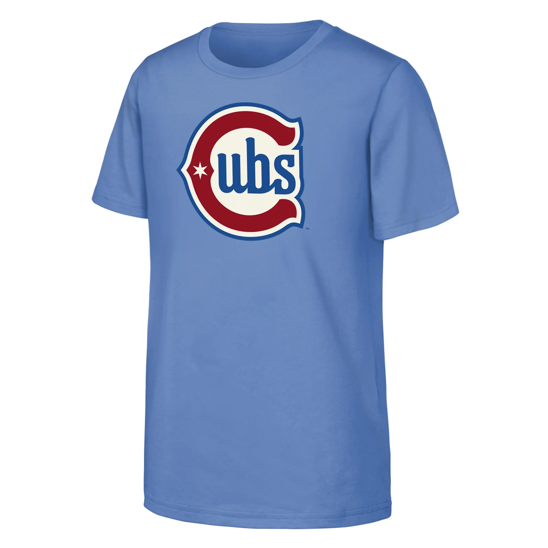 Youth Chicago Cubs Blues 2nd Alternate Logo Light Blue Tee