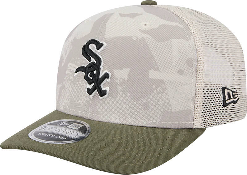 Chicago White Sox New Era Camo 2025 Armed Forces Day 9SEVENTY Trucker Hat