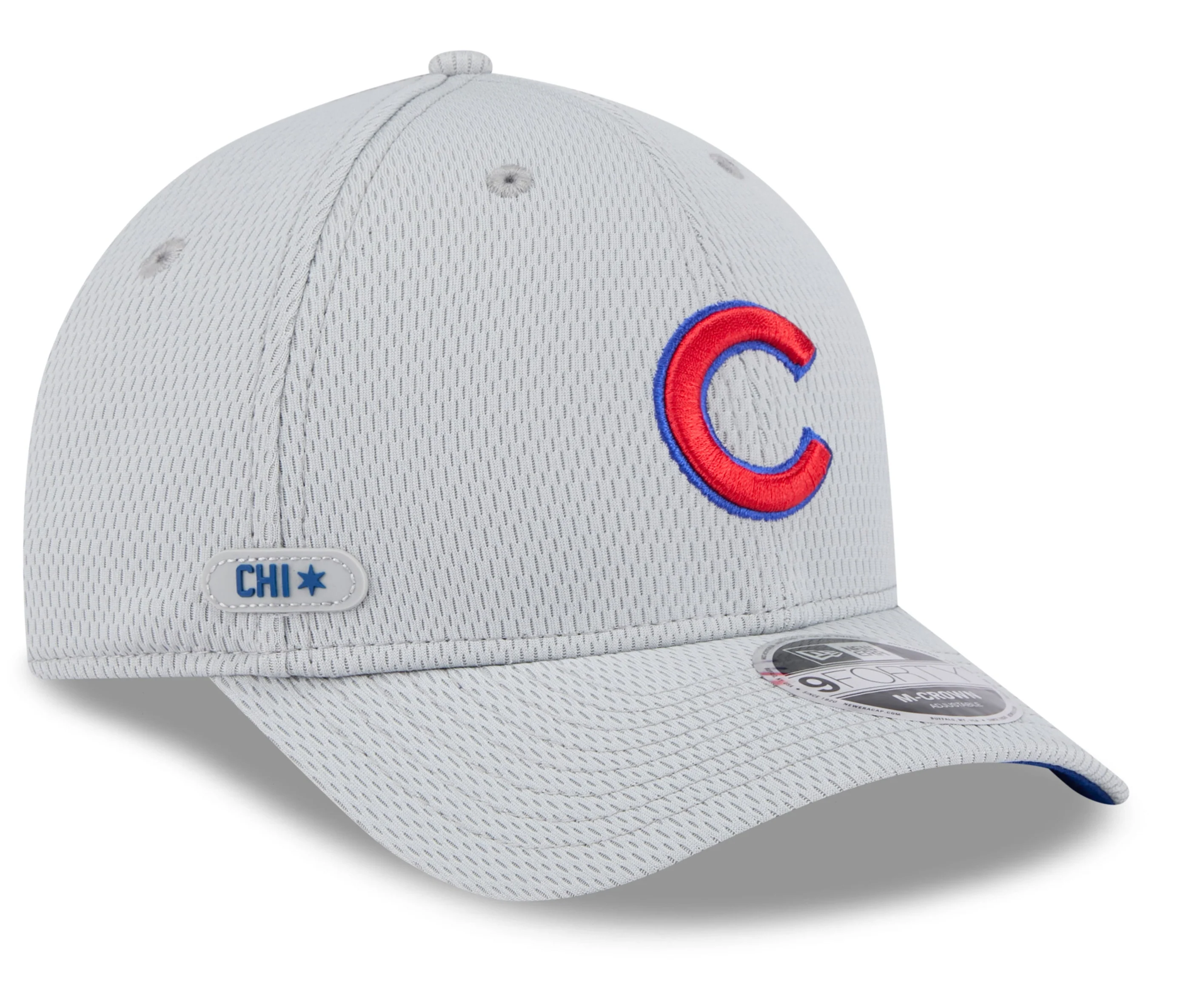 Chicago Cubs New Era Gray Clubhouse M-Crown 9FORTY Adjustable Hat