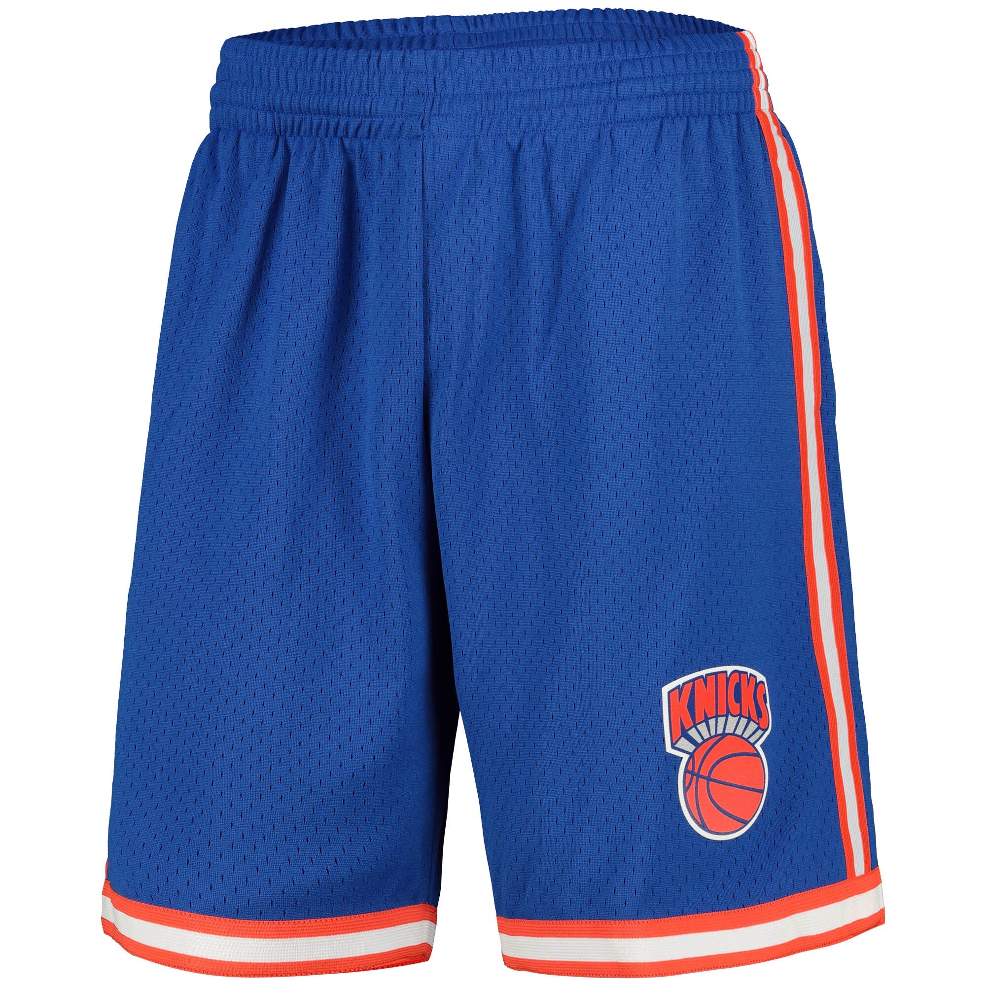 Men's New York Knicks Hardwood Classics Royal Blue 1991/92 Road Swingman Shorts By Mitchell & Ness