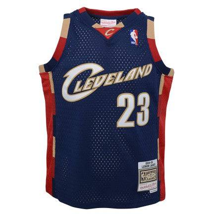 Youth Cleveland Cavaliers LeBron James Mitchell & Ness Navy 2008-09 Hardwood Classics Swingman Jersey