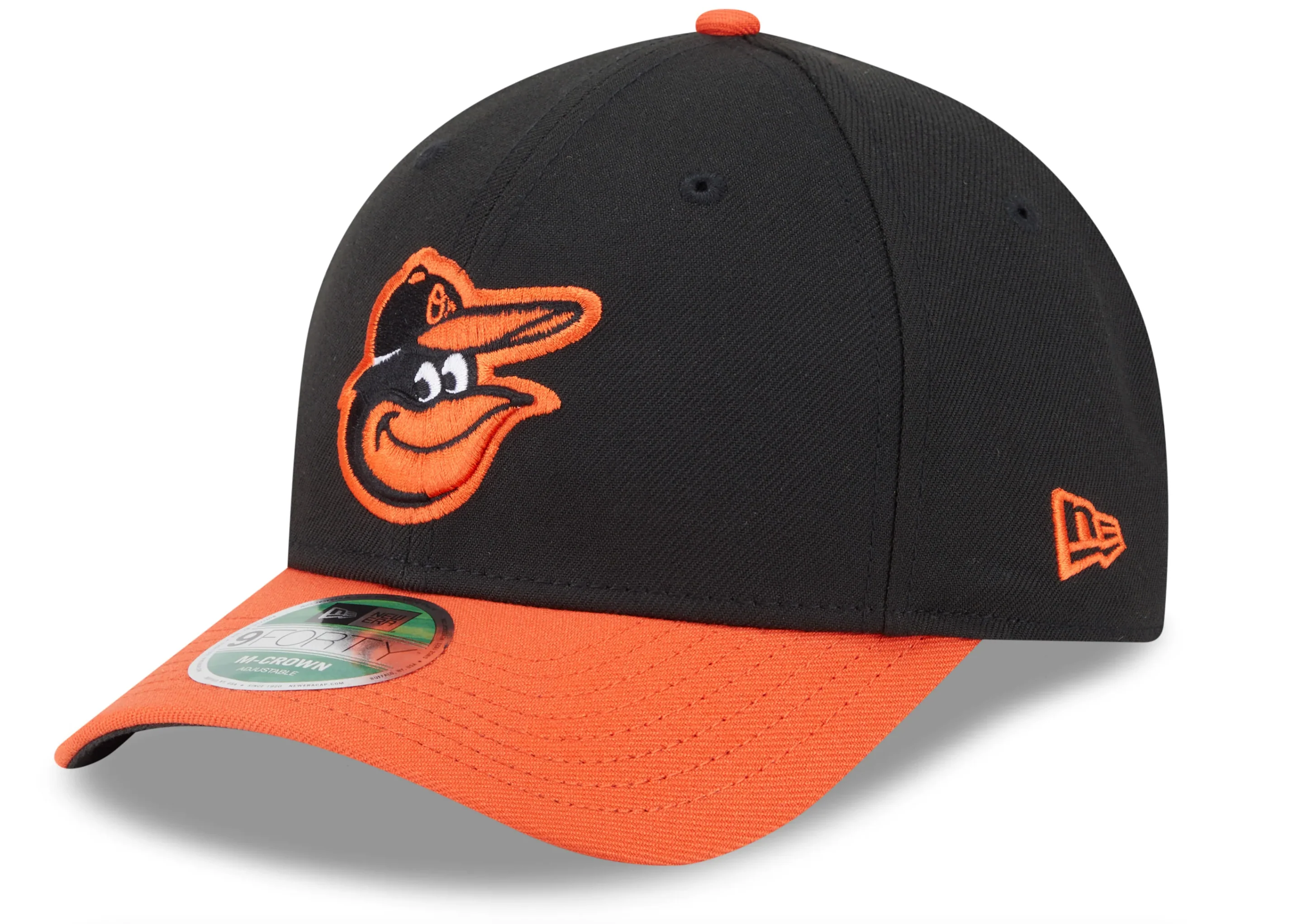 Baltimore Orioles Black/Orange Road New Era Player Replica M-Crown 9FORTY Adjustable Hat