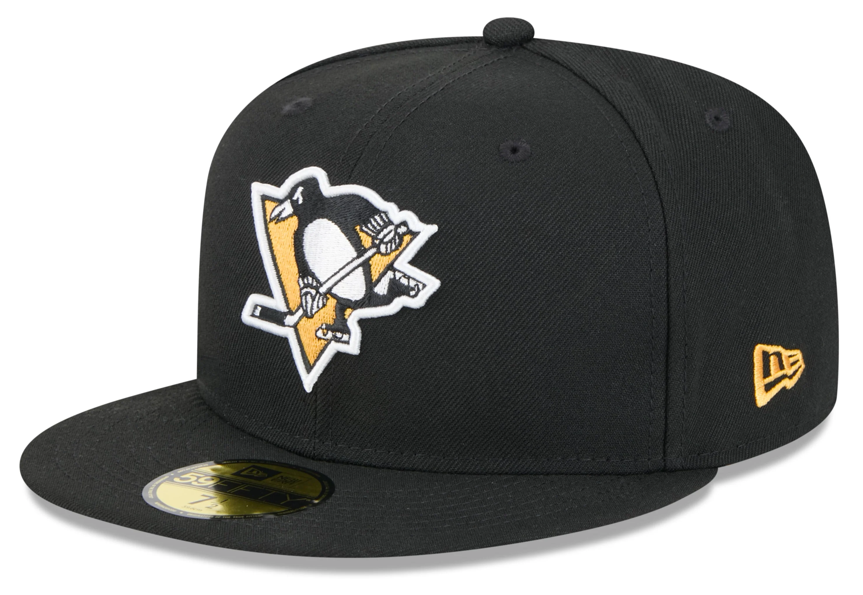 Pittsburgh Penguins Black Basic New Era 59FIFTY Fitted Hat
