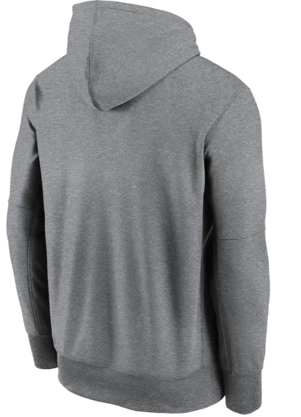 Men's Chicago Bears Nike Heathered Charcoal Fan Gear Primary Logo Therma Performance Pullover Hoodie