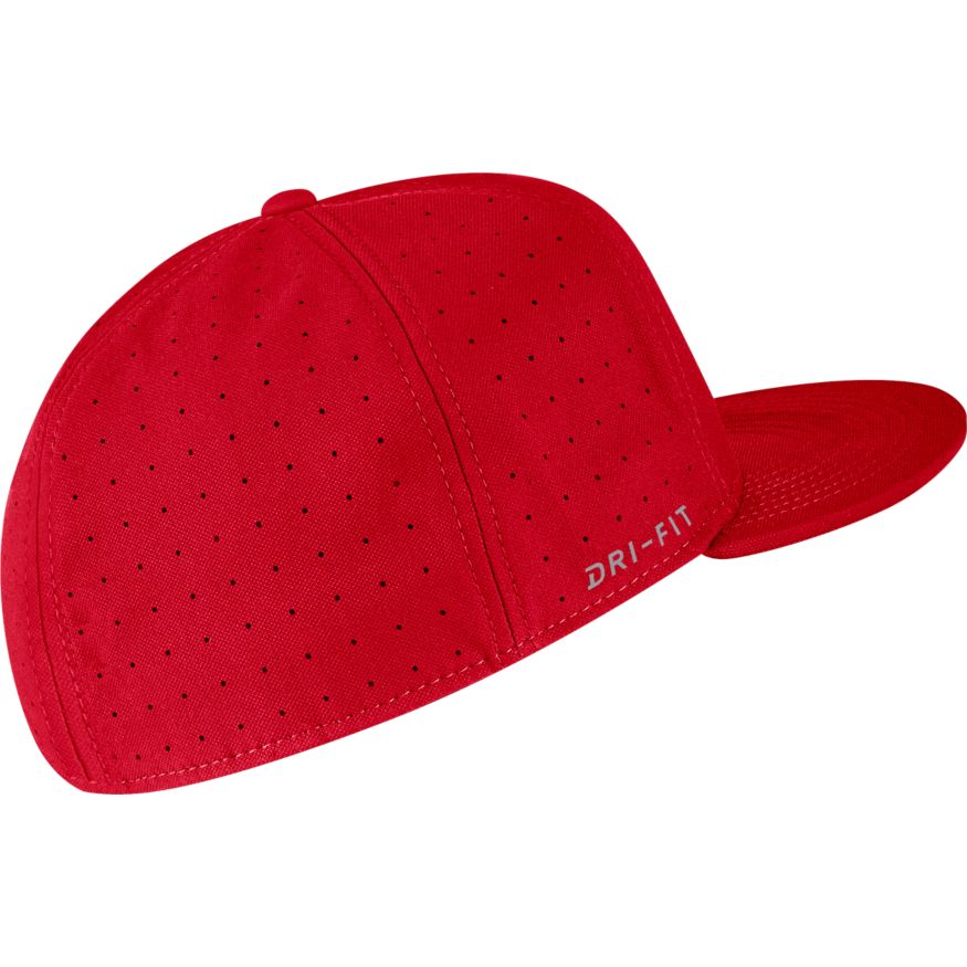 Mens Ohio State Buckeyes Nike Authentic Team Issue Scarlet Aerobill Fitted Hat