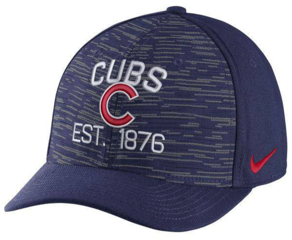 Men's Chicago Cubs Nike Royal Local Swoosh Flex Hat