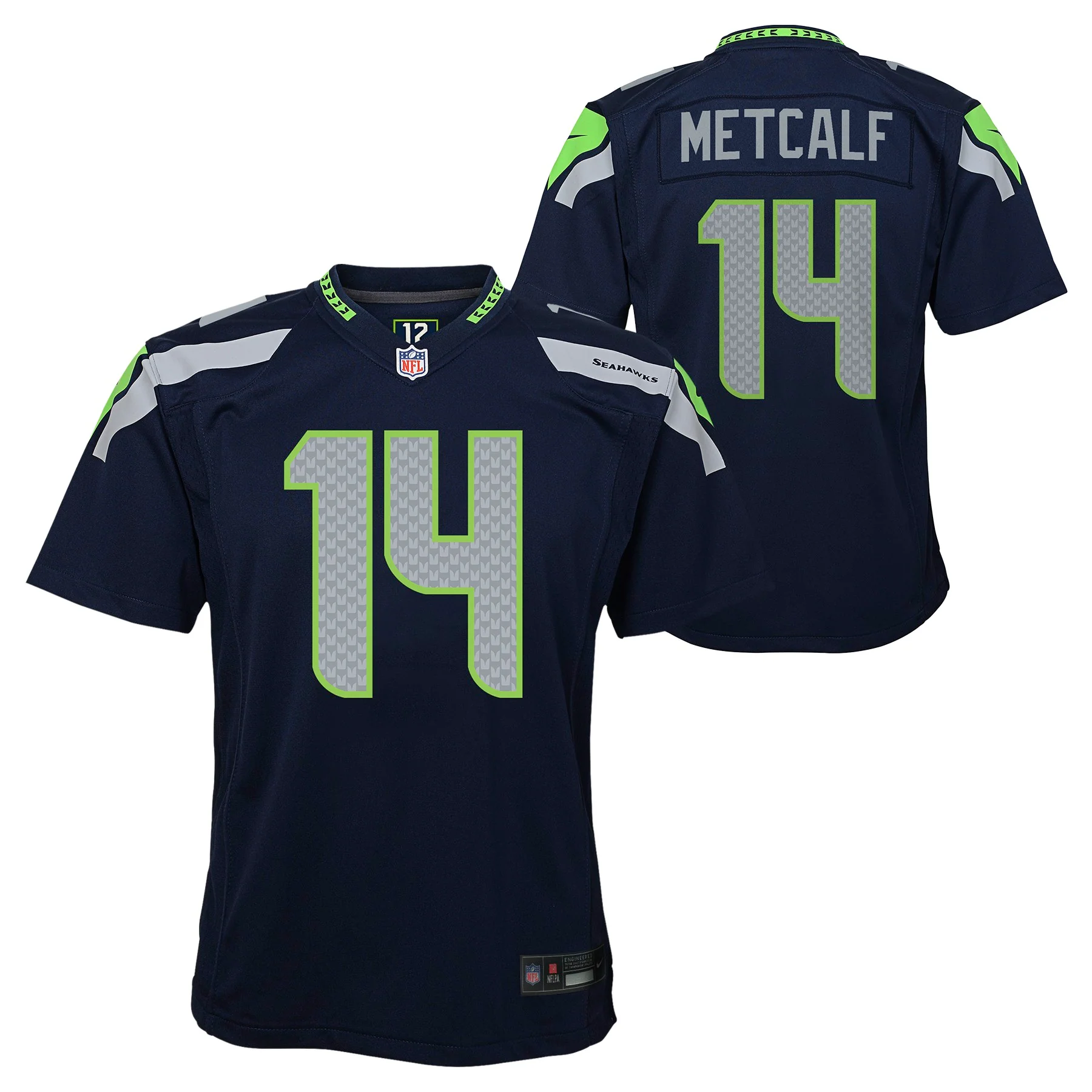 Youth DK Metcalf Seattle Seahawks Nike Navy Game Jersey