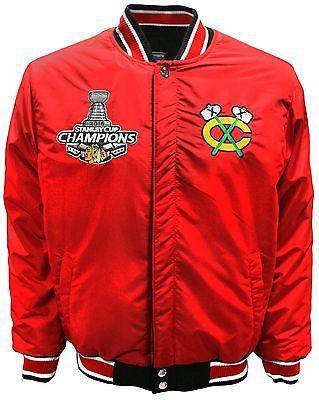 Mens Chicago Blackhawks Reversible 2015 Stanley Cup Champions Jacket