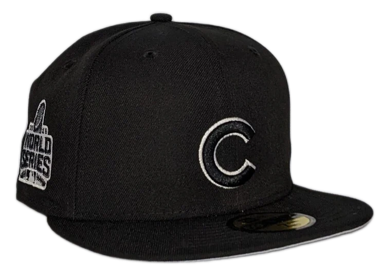 Men's Chicago Cubs New Era 2016 World Series Black 59FIFTY Fitted Hat