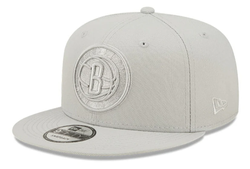 Men's Brooklyn Nets New Era Silver Color Pack 9FIFTY Snapback Hat
