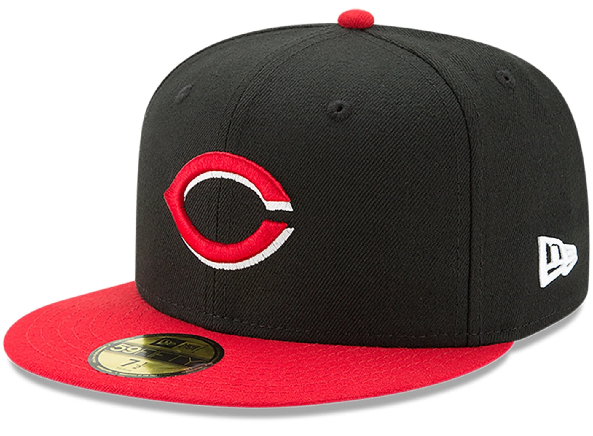 Men's Cincinnati Reds New Era Black/Red Alternate Authentic Collection On-Field 59FIFTY Fitted Hat