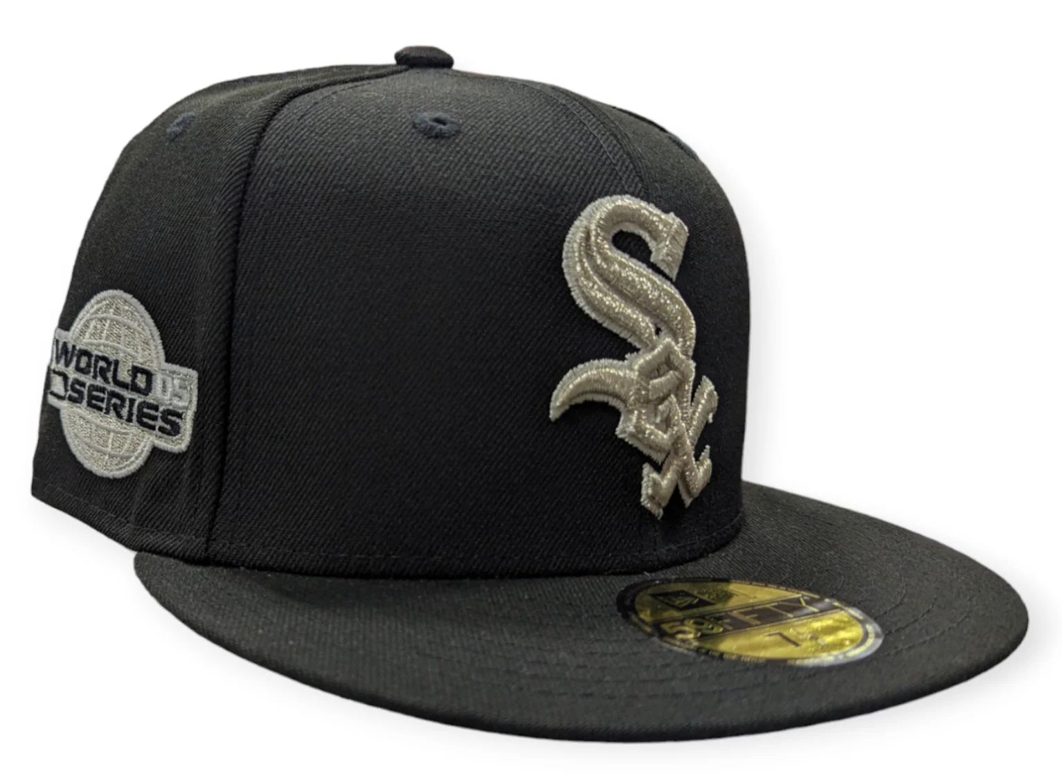 Chicago White Sox Black/Platinum New Era 2005 World Series 59FIFTY Fitted Hat