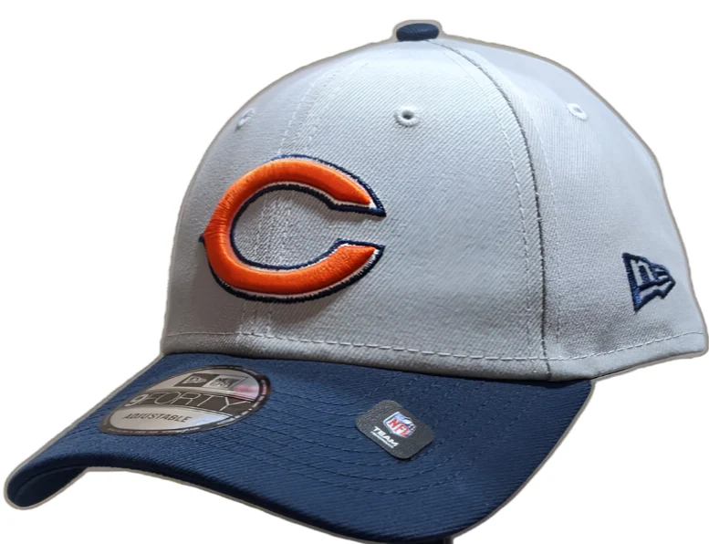 Chicago Bears 2 Tone Gray/Navy NFL New Era The League 9Forty Adjustable Hat