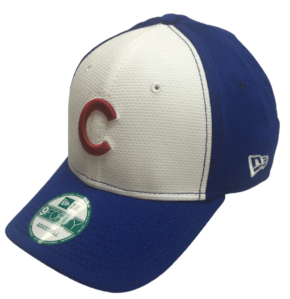 Chicago Cubs White Panel Performance 9FORTY Adjustable Hat By New Era