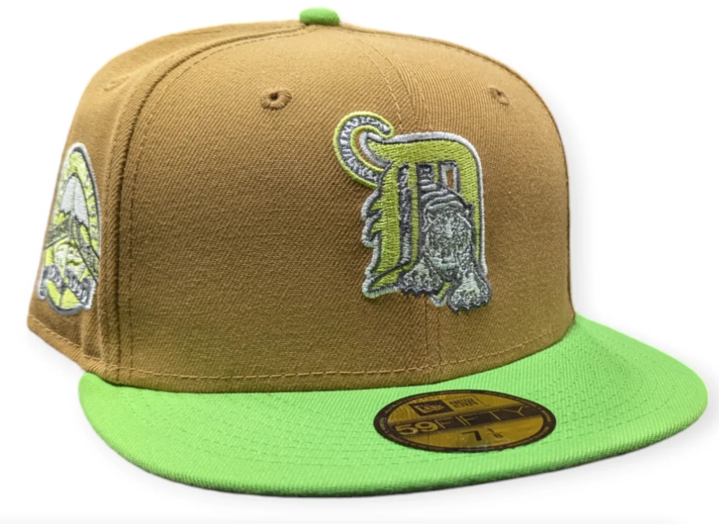 Detroit Tigers New Era Wheat/Lime Cooper 59FIFTY Fitted Hat