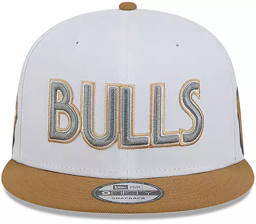 Chicago Bulls New Era 2024 City Edition White/Walnut 9FIFTY Adjustable Hat