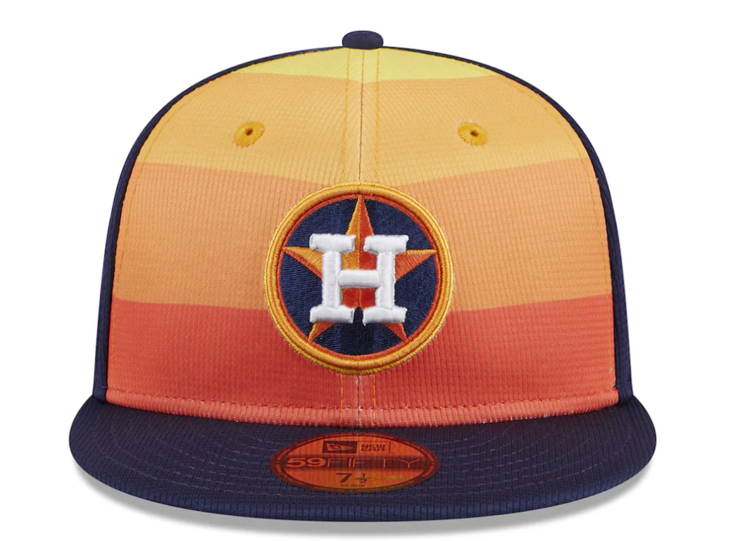 Men's Houston Astros New Era Navy 2024 Batting Practice 59FIFTY Fitted Hat