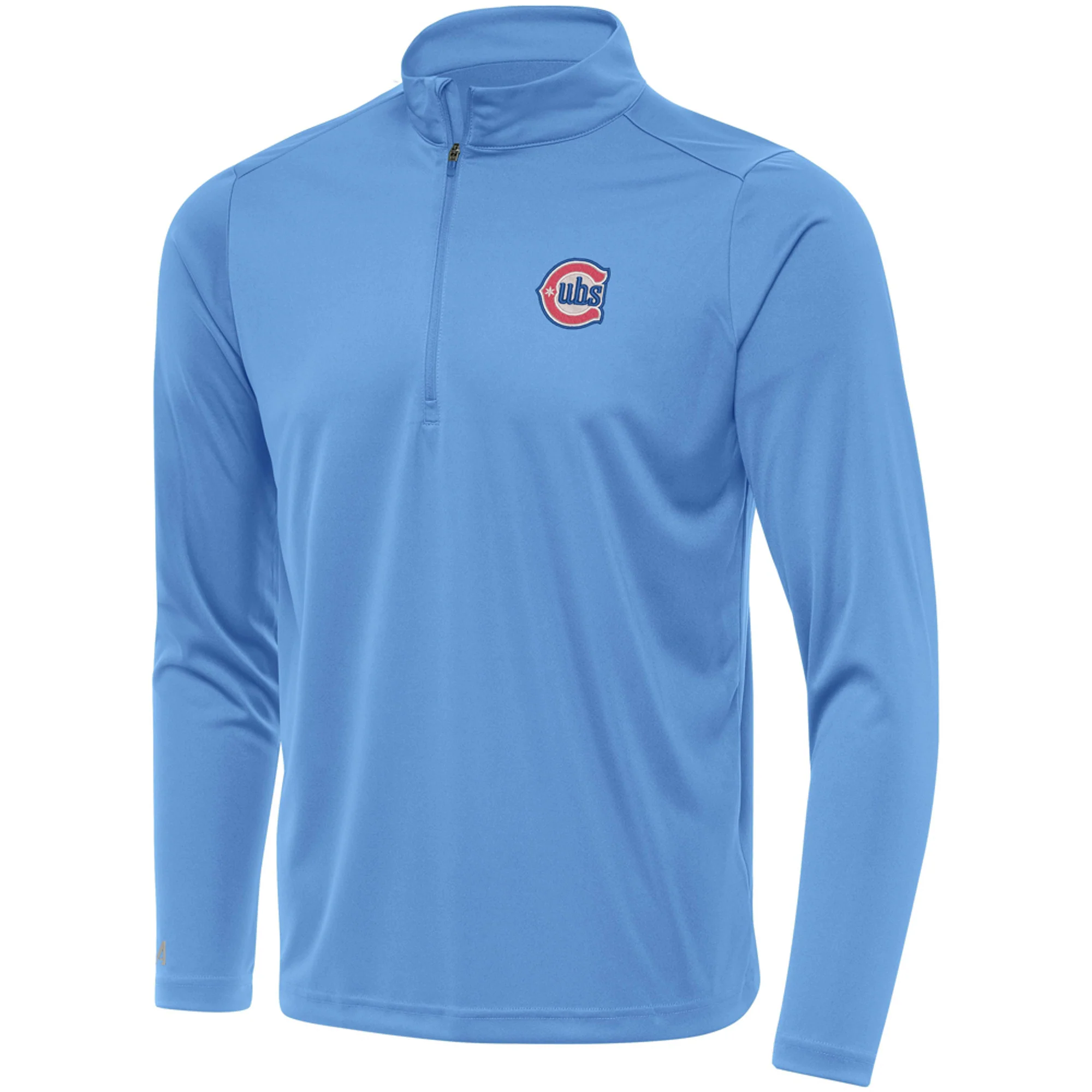 Men's Chicago Cubs Valor Blue Tribute 2nd Alternate 1/4 Zip by Antigua