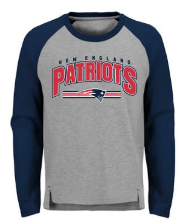 Youth New England Patriots NFL Audible Raglan Long Sleeve Tee