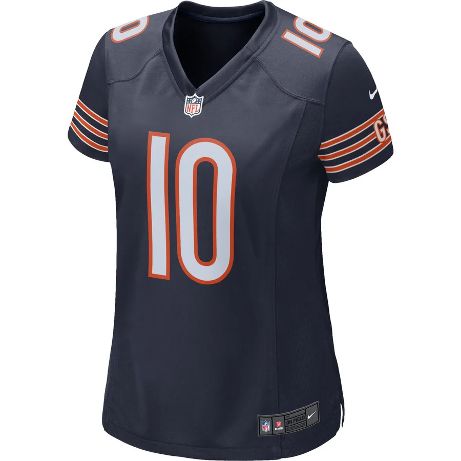 Women's Chicago Bears Mitchell Trubisky Nike Navy Game Jersey