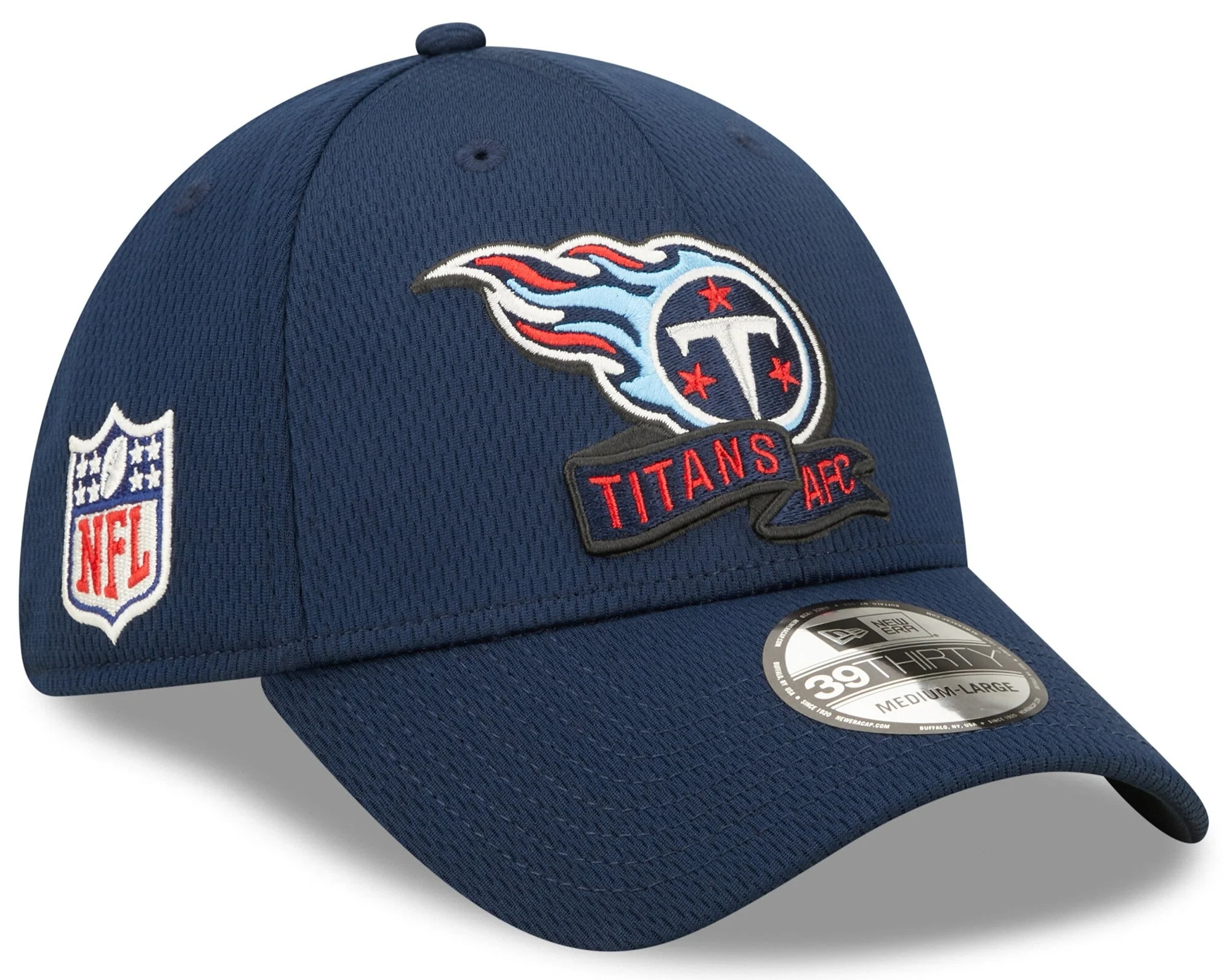 Men's Tennessee Titans New Era Navy 2022 Sideline 39THIRTY Coaches Flex Hat