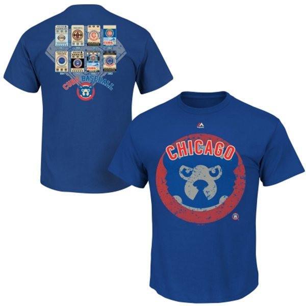 Chicago Cubs Majestic Cooperstown League Domination T-Shirt