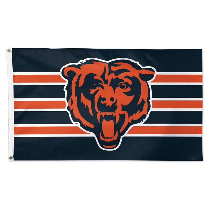 Chicago Bears 3x5 Stripes Deluxe Flag