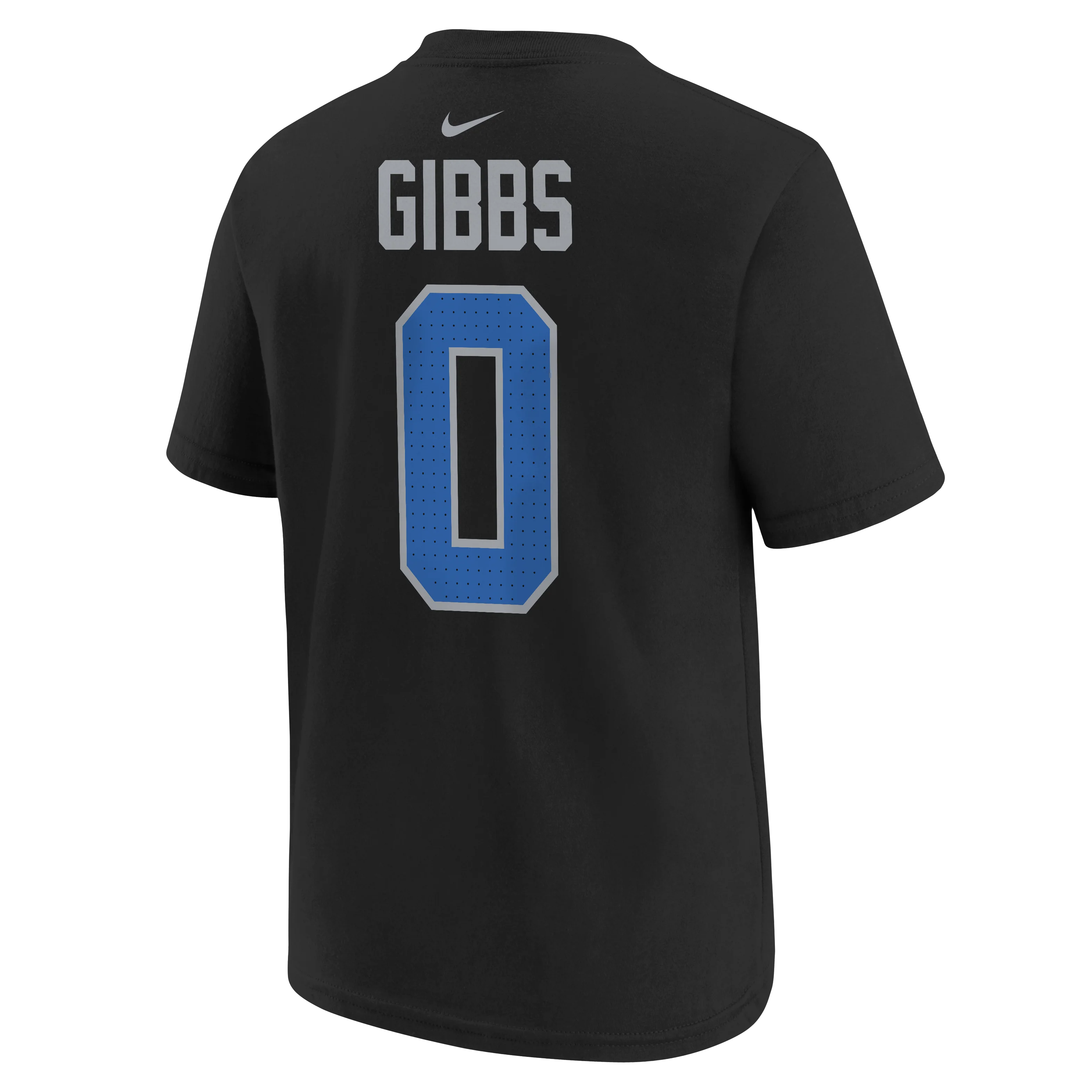 Youth Jahmyr Gibbs Detroit Lions Nike Black FUSE Name & Number T-Shirt