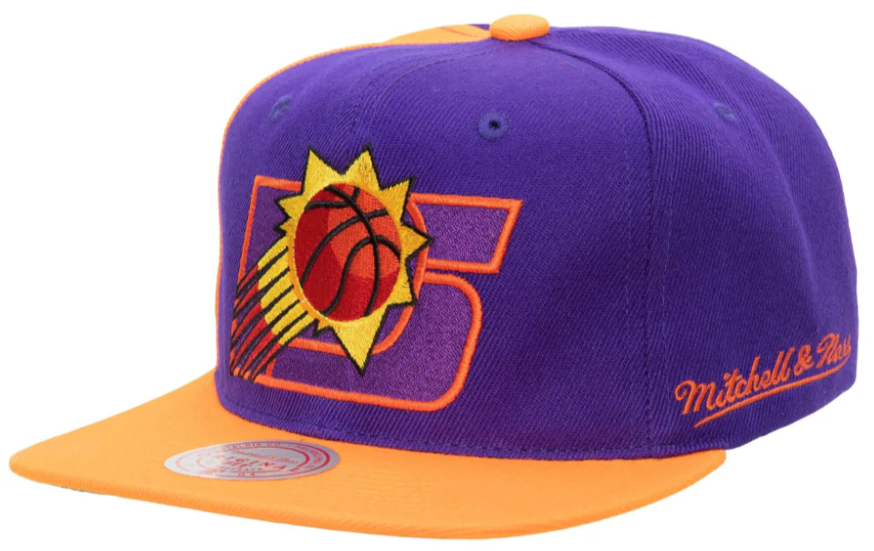 Phoenix Suns NBA Rear Script Deadstock Mitchell & Ness Snapback Hat