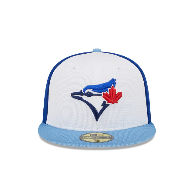 Toronto Blue Jays New Era White/Blue 2024 Spring Training 59FIFTY Fitted Hat