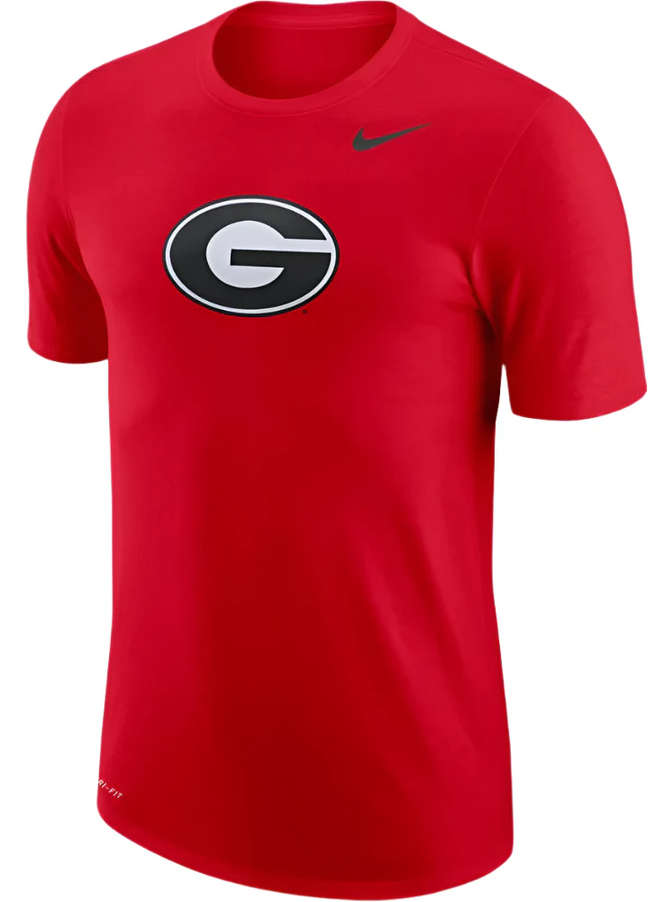 Men's Nike Georgia Bulldogs Red Logo Tee