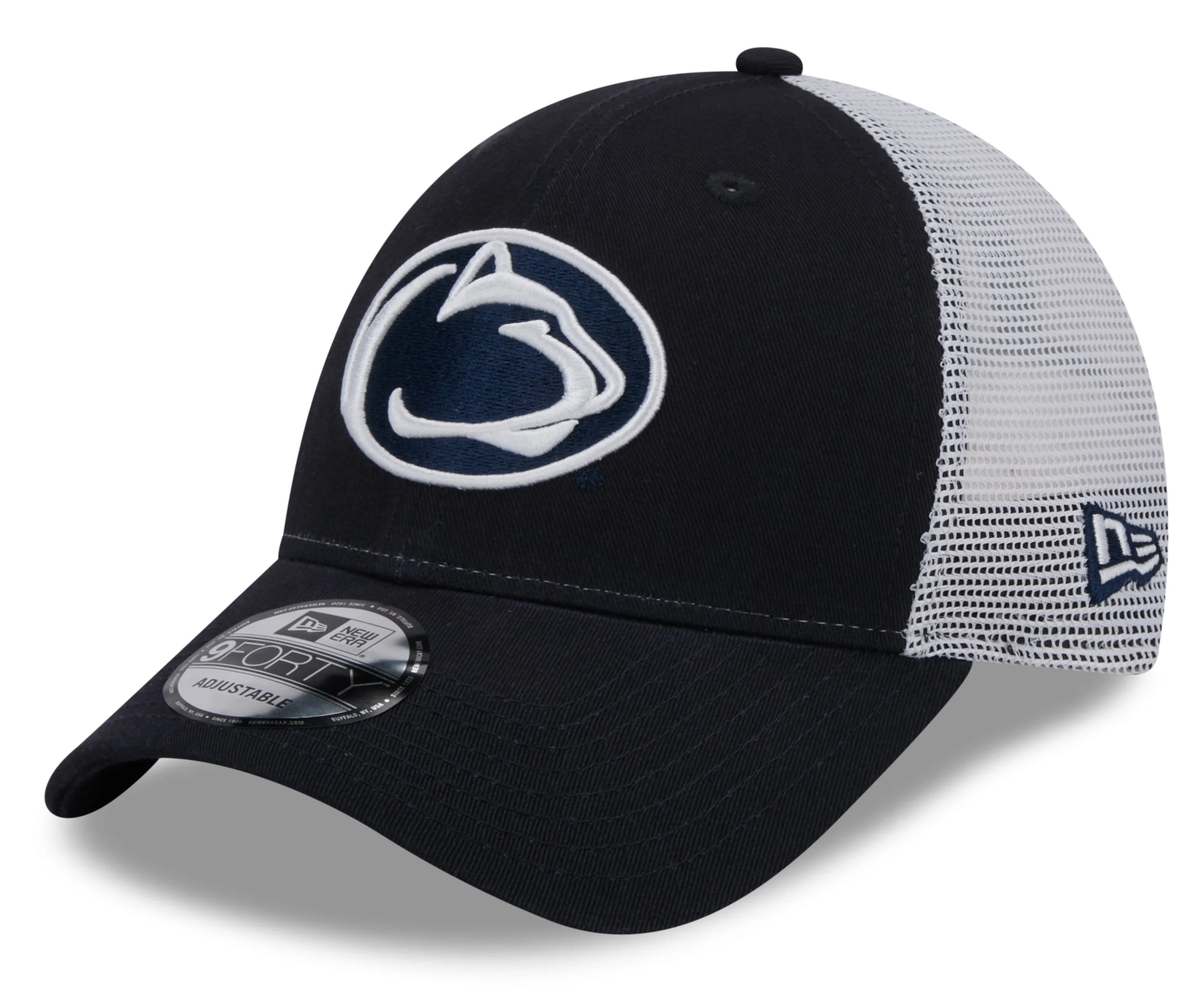 Penn State Nittany Lions New Era Navy/White Trucker 9FORTY Adjustable Hat