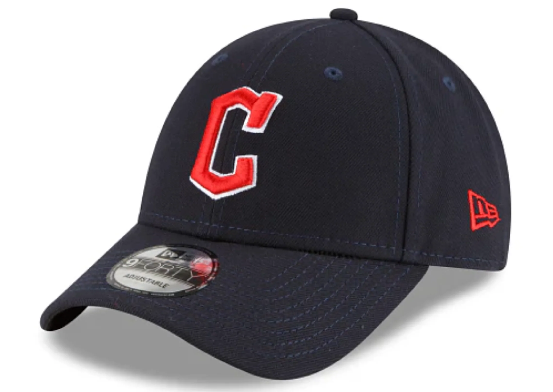 Cleveland Guardians New Era Road The League Navy 9FORTY Adjustable Hat