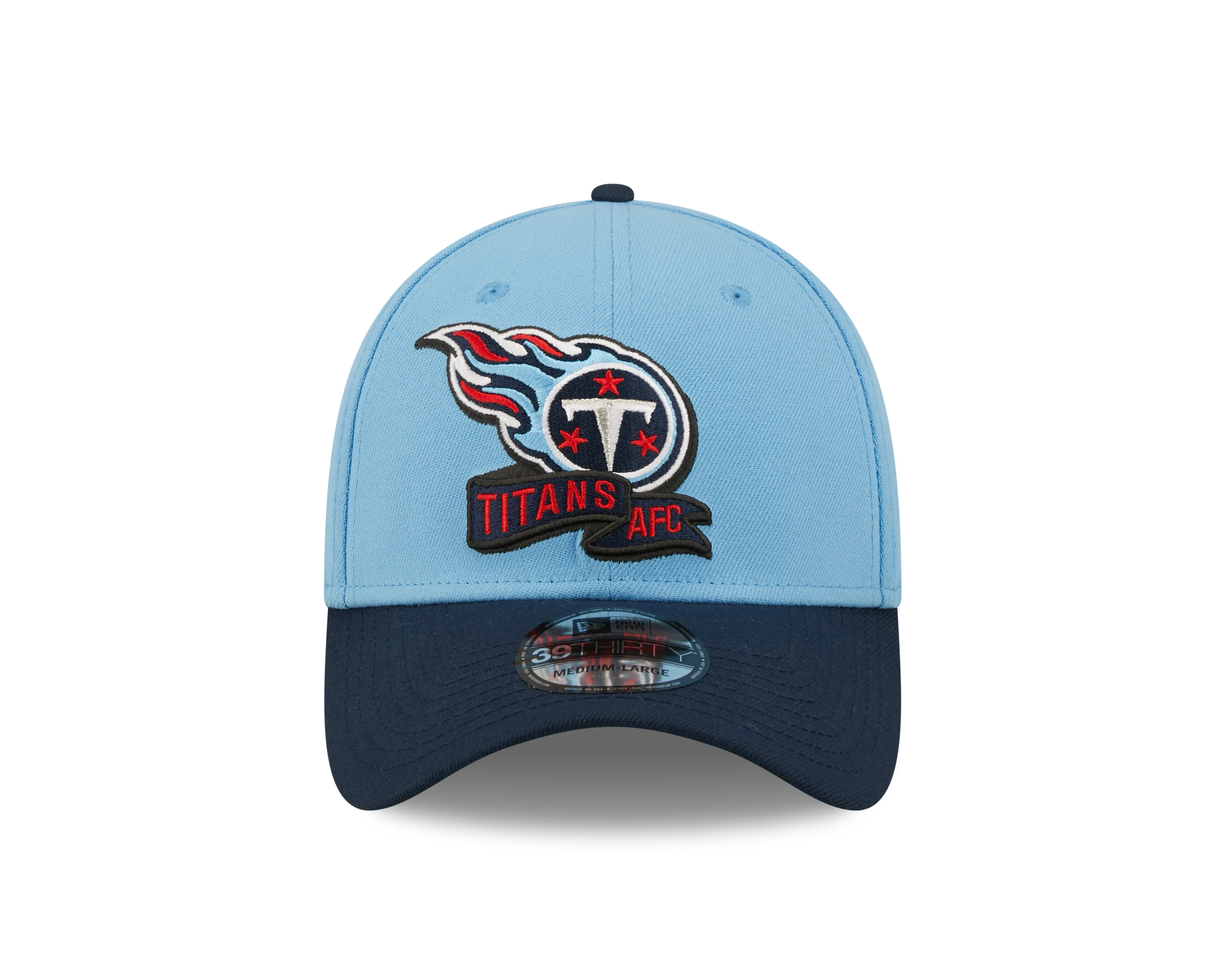 Men's Tennessee Titans New Era Sky Blue/Navy 2022 Sideline 39THIRTY Flex Hat