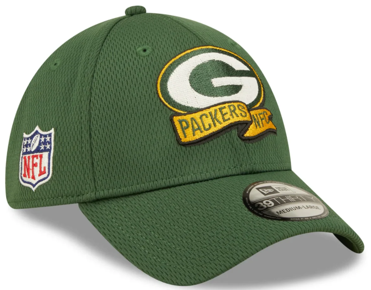 Men's Green Bay Packers New Era Green 2022 Sideline Coaches 39THIRTY Flex Hat