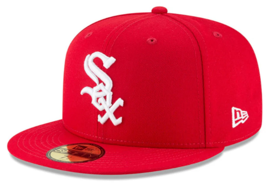 Men's Chicago White Sox New Era MLB Basic Scarlet 59FIFTY Fitted Hat