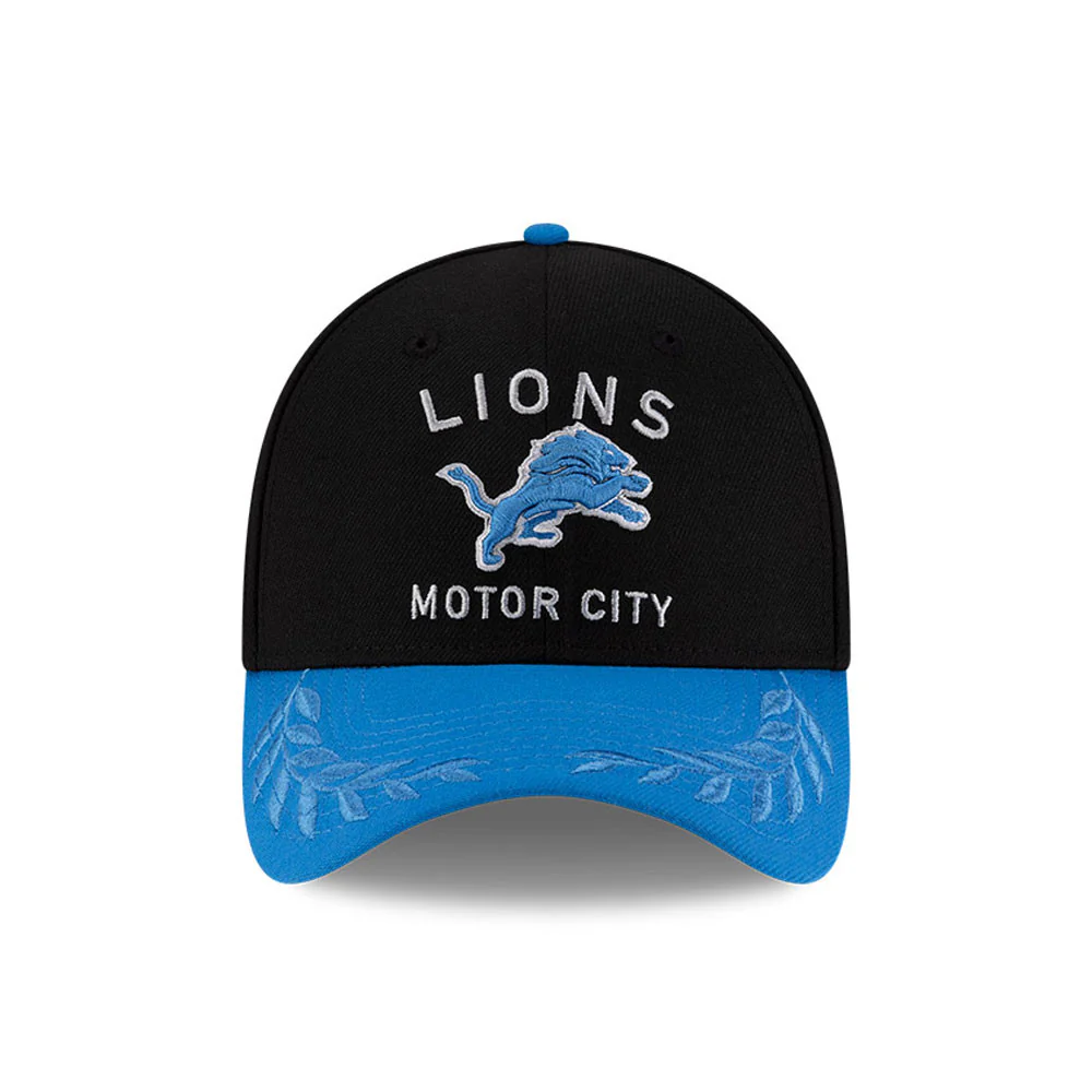 Men's Detroit Lions New Era 2025 NFL Draft Black 39THIRTY Flex Fit Hat