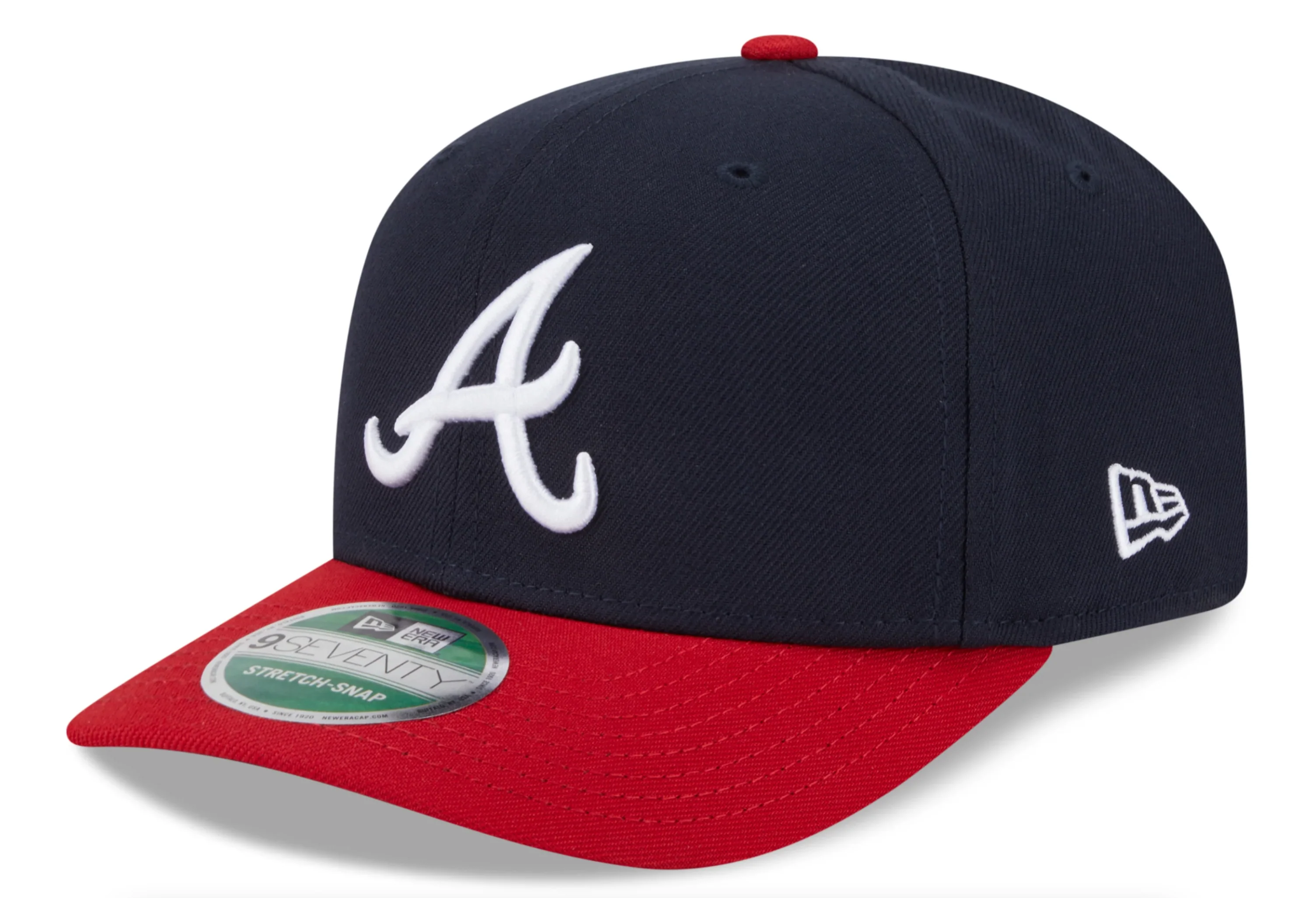 Atlanta Braves New Era Player Replica 9SEVENTY Stretch Snap Adjustable Hat