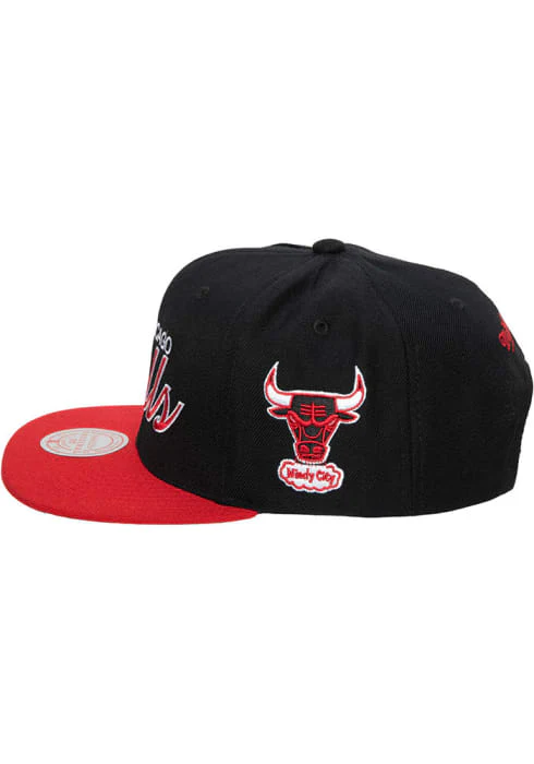 Chicago Bulls HWC Team Script 2.0 Mitchell & Ness Snapback Hat