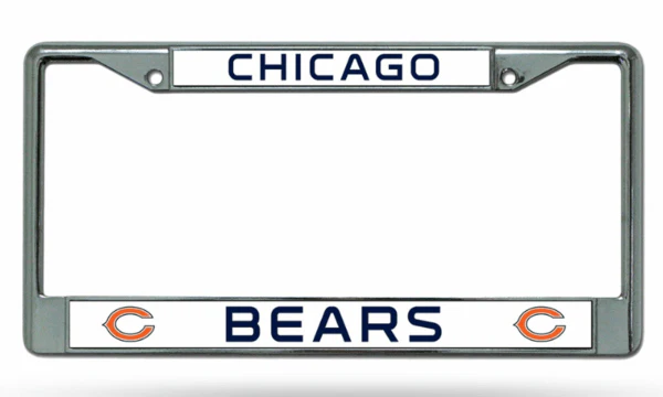 Chicago Bears Chrome License Plate Frame